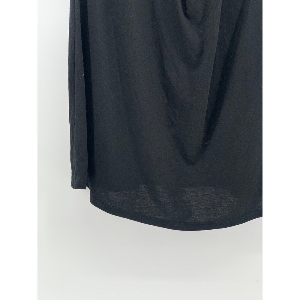 HULA HONEY Women's Black Solid Drapey Strapless A-Line Mini Dress SZ M - Picture 6 of 11